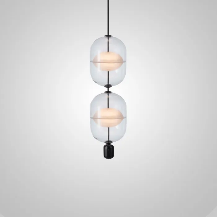 Подвесной светильник PLATTE 2 black 3000К от ImperiumLoft