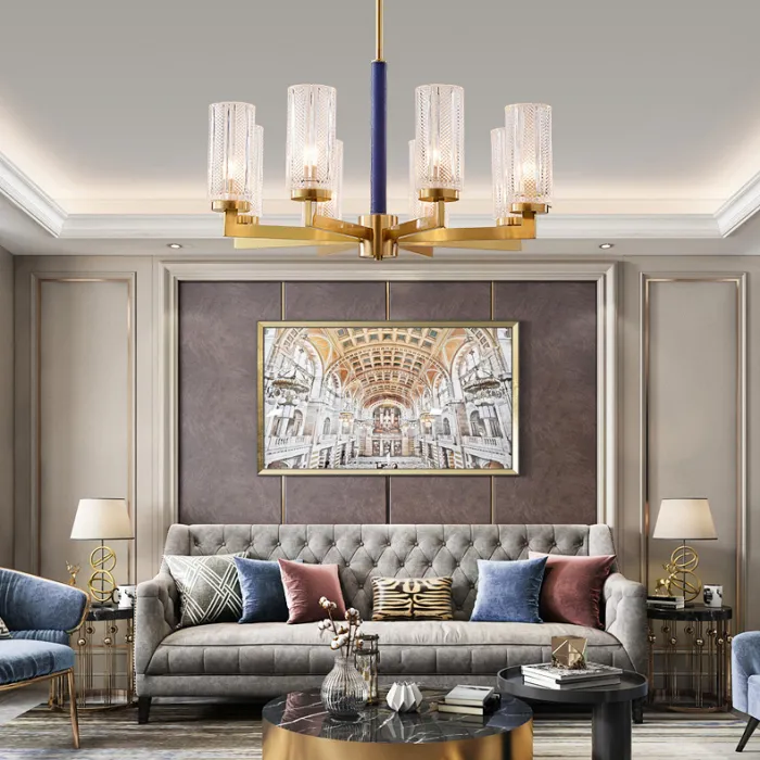 Потолочная люстра ADELEINE L10 Blue от ImperiumLoft