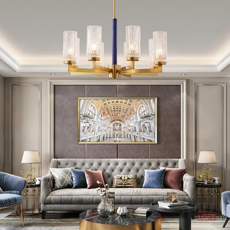Потолочная люстра ADELEINE L10 Blue от ImperiumLoft