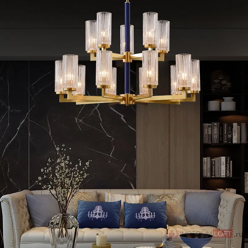 Потолочная люстра ADELEINE L10 Blue от ImperiumLoft