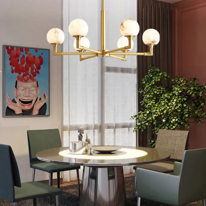 Потолочная люстра NANCY L6 от ImperiumLoft