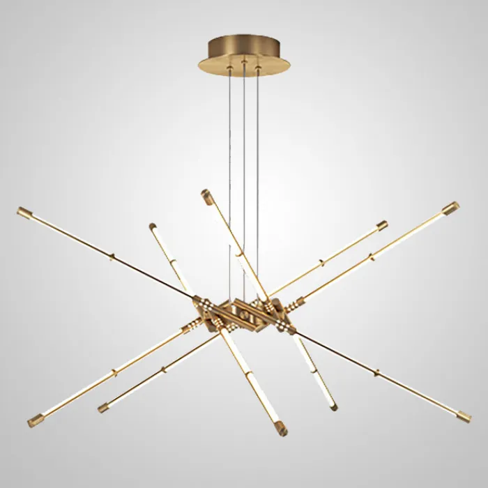 Подвесная люстра VALA L8 Brass от ImperiumLoft