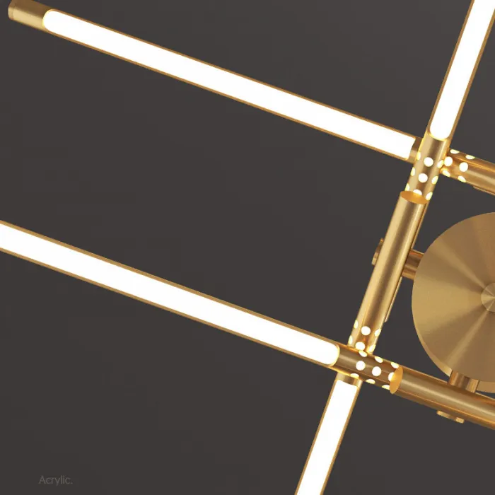 Подвесная люстра VALA L8 Brass от ImperiumLoft