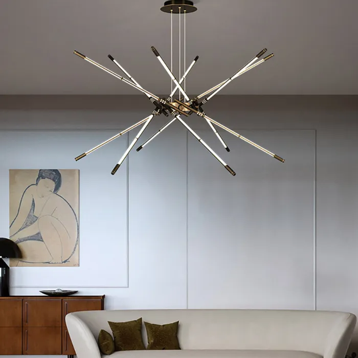 Подвесная люстра VALA L8 Brass от ImperiumLoft