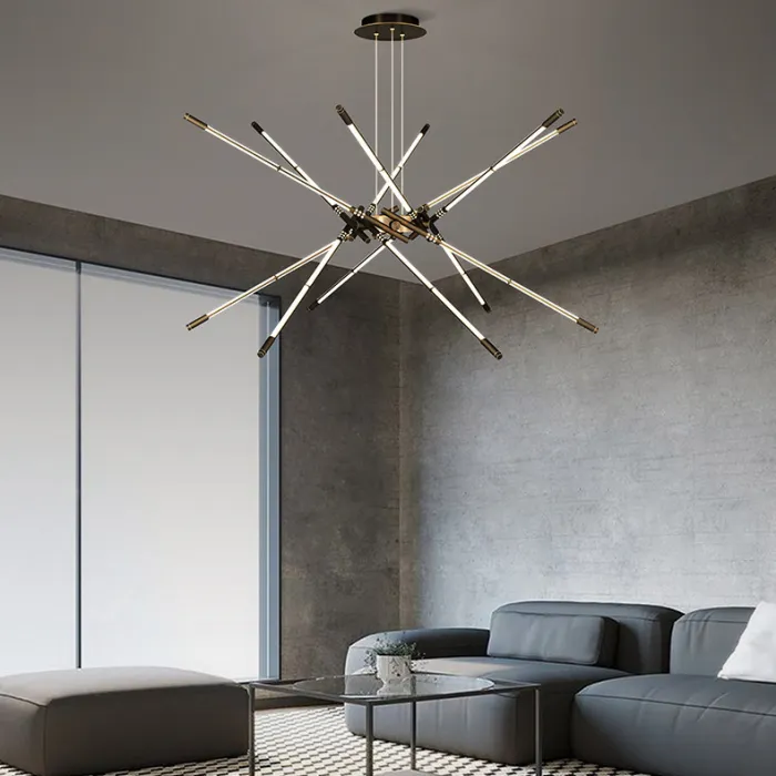 Подвесная люстра VALA L8 Brass от ImperiumLoft