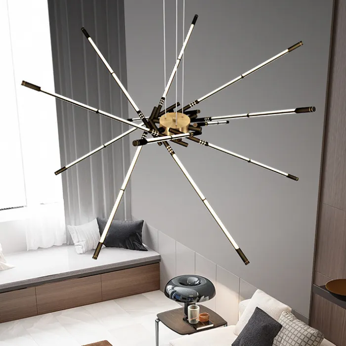 Подвесная люстра VALA L8 Brass от ImperiumLoft