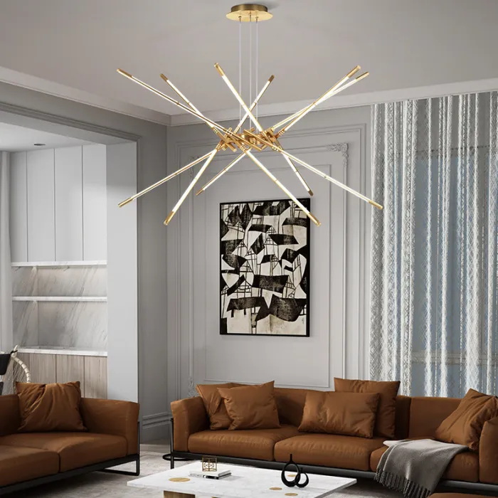 Подвесная люстра VALA L8 Brass от ImperiumLoft