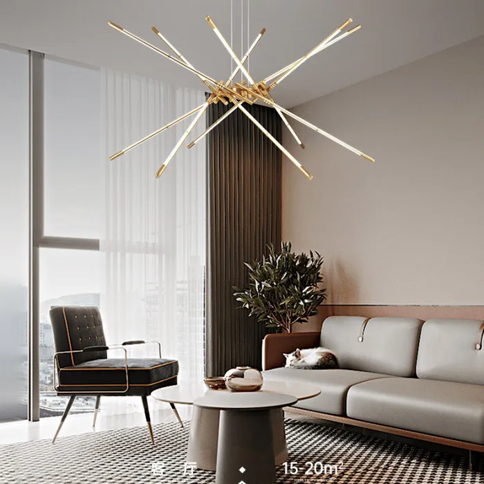 Подвесная люстра VALA L8 Brass от ImperiumLoft