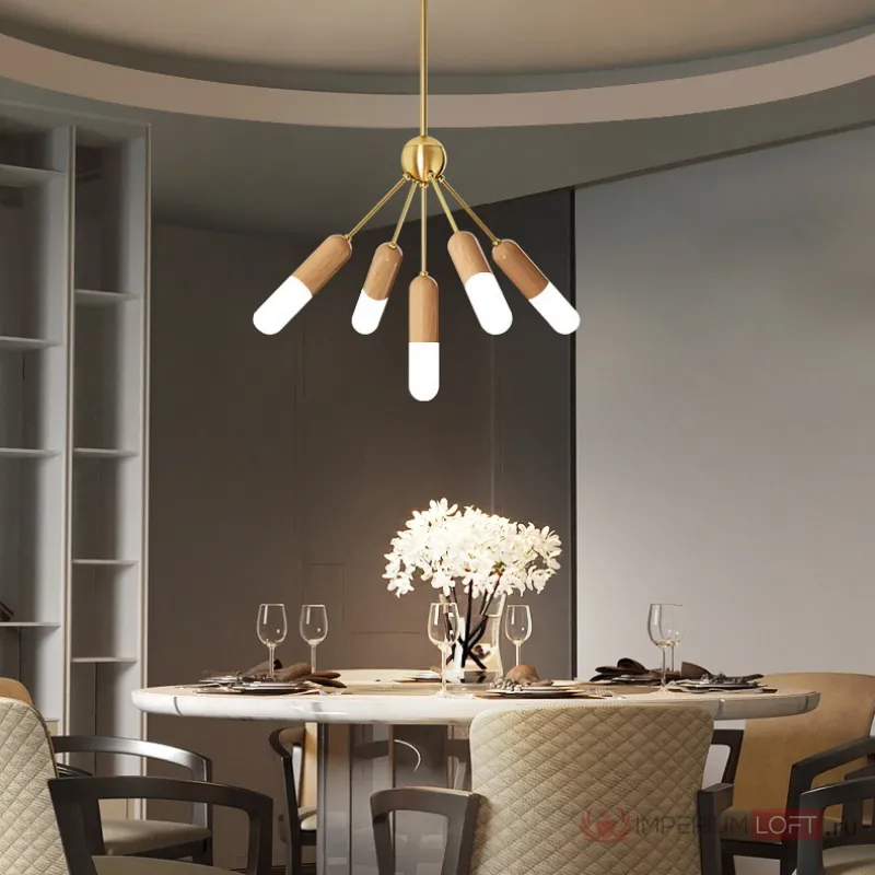 Потолочная люстра KERSTEN CH L5 от ImperiumLoft