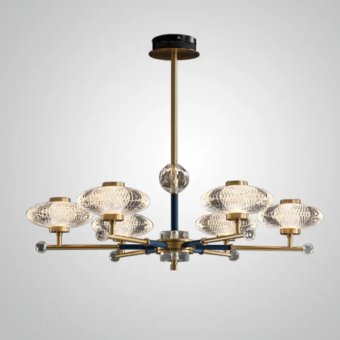 Потолочная люстра NICOL L8 Blue от ImperiumLoft