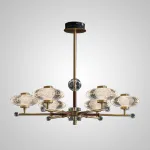Потолочная люстра NICOL L8 Blue от ImperiumLoft