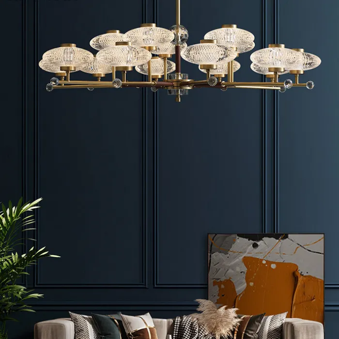Потолочная люстра NICOL L8 Blue от ImperiumLoft