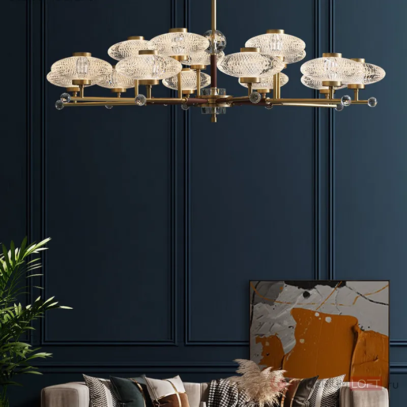 Потолочная люстра NICOL L8 Blue от ImperiumLoft