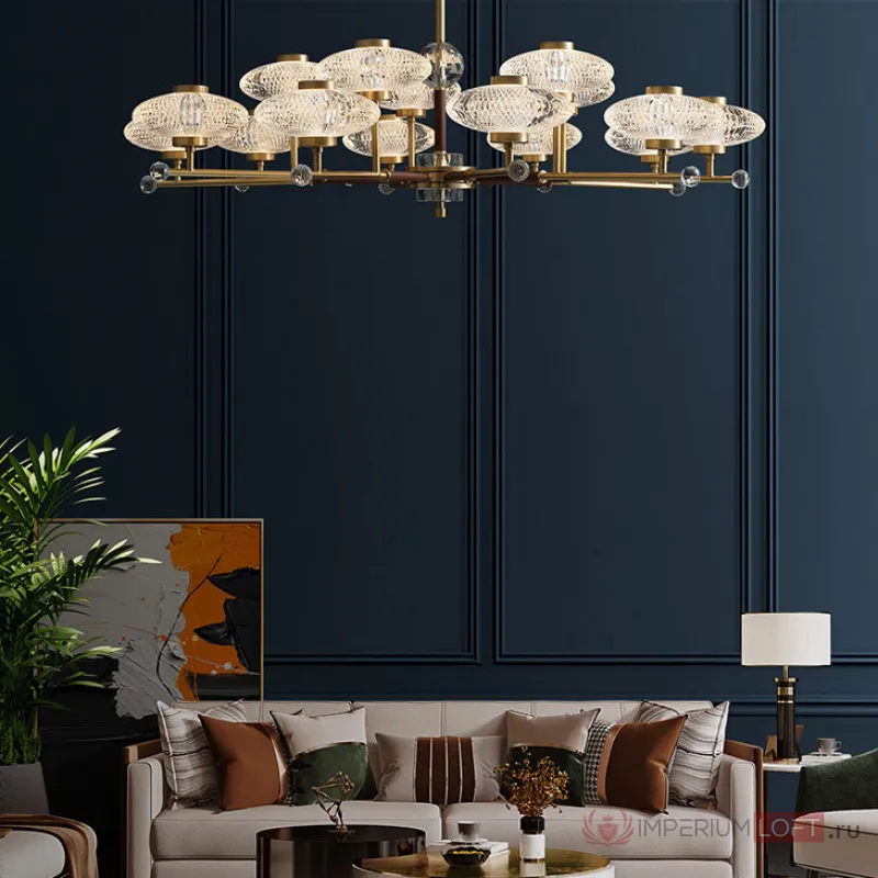 Потолочная люстра NICOL L8 Blue от ImperiumLoft