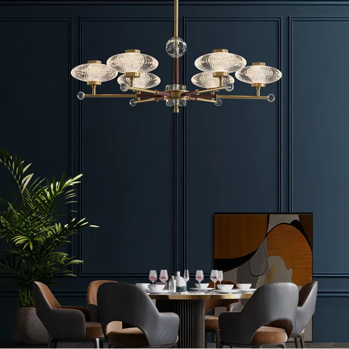 Потолочная люстра NICOL L8 Blue от ImperiumLoft