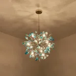 Потолочная люстра AGATE 8 L12 Blue от ImperiumLoft