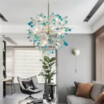 Потолочная люстра AGATE 8 L12 Blue от ImperiumLoft