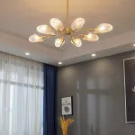 Люстра на штанге LORAINE L6 Brass