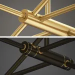 Люстра на штанге KENDALL L8 Gold