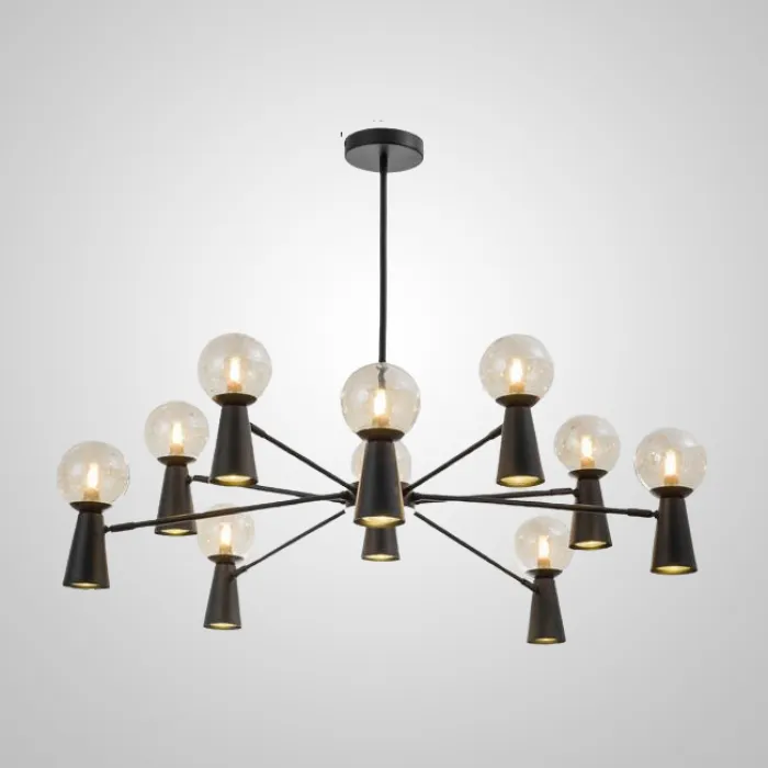 Потолочная люстра ABELINA L20 Black Amber от ImperiumLoft
