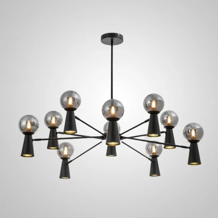 Потолочная люстра ABELINA L20 Black Amber от ImperiumLoft