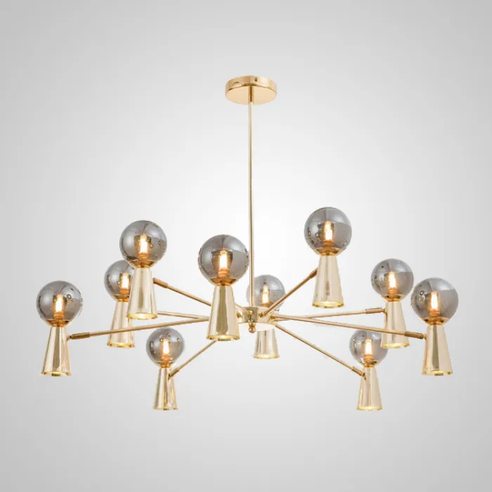 Потолочная люстра ABELINA L20 Black Amber от ImperiumLoft