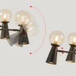 Потолочная люстра ABELINA L20 Black Amber от ImperiumLoft