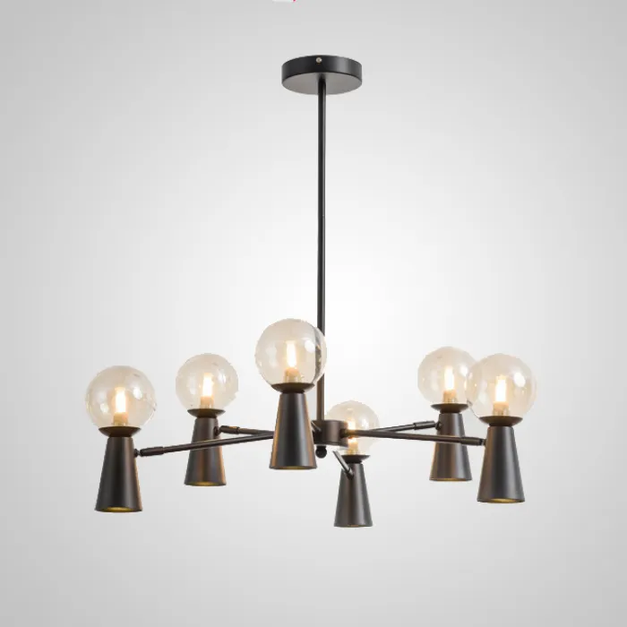 Потолочная люстра ABELINA L20 Black Amber от ImperiumLoft