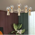 Потолочная люстра ABELINA L20 Black Amber от ImperiumLoft