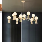 Потолочная люстра ABELINA L20 Black Amber от ImperiumLoft