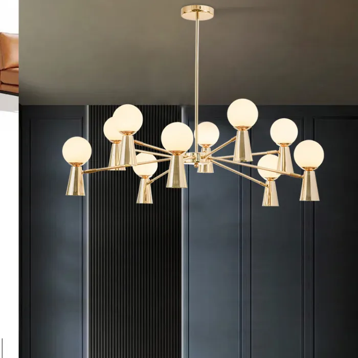 Потолочная люстра ABELINA L20 Black Amber от ImperiumLoft