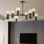 Потолочная люстра ABELINA L20 Black Amber от ImperiumLoft