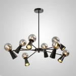 Потолочная люстра ABELINA L20 Black Amber от ImperiumLoft
