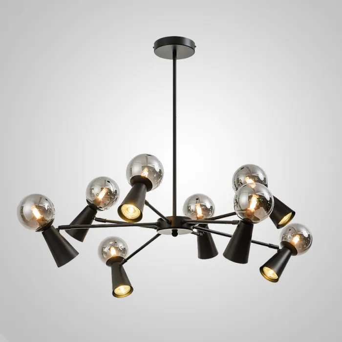 Потолочная люстра ABELINA L20 Black Amber от ImperiumLoft