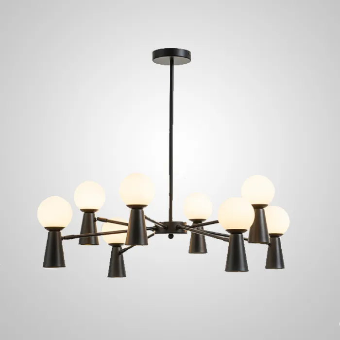 Потолочная люстра ABELINA L20 Black Amber от ImperiumLoft