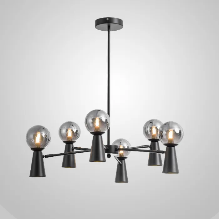 Потолочная люстра ABELINA L20 Black Amber от ImperiumLoft