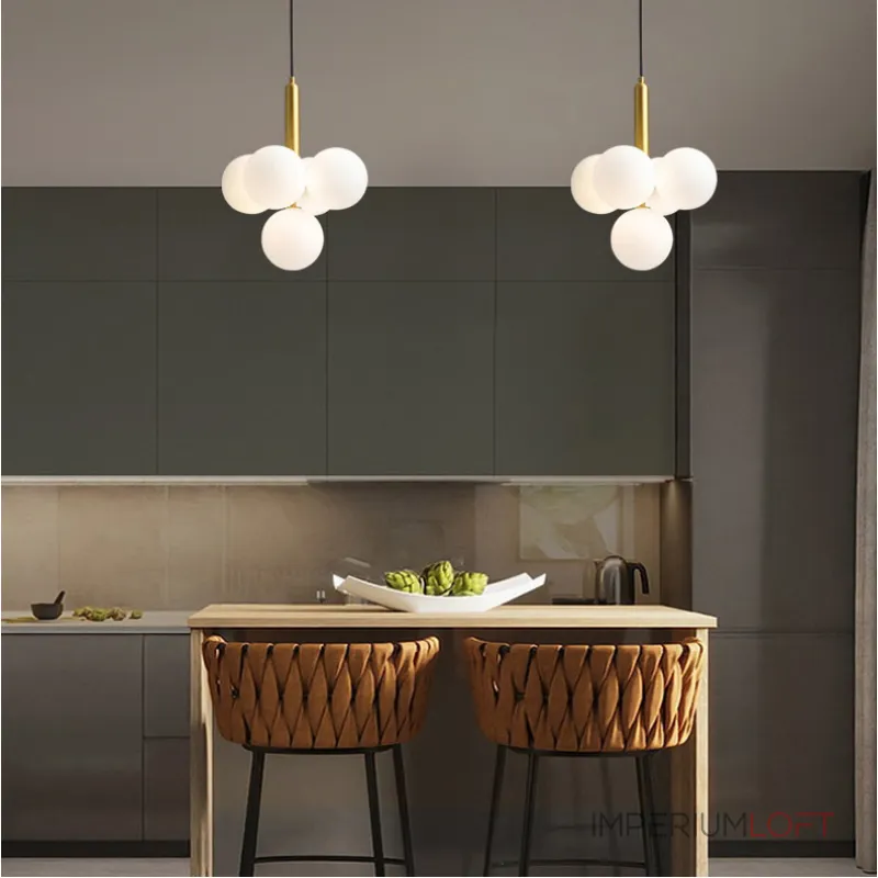 Люстра на штанге WALTON MORE D38 Grey