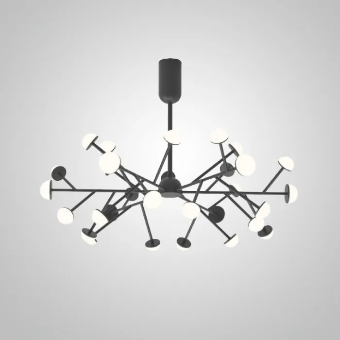Потолочная люстра HILVI D68 Black от ImperiumLoft