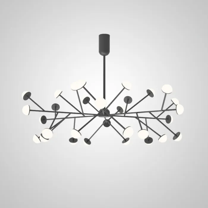 Потолочная люстра HILVI D68 Black от ImperiumLoft