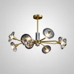 Потолочная люстра JANICA L6 Brass Black от ImperiumLoft