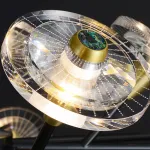 Потолочная люстра JANICA L6 Brass Black от ImperiumLoft