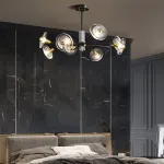 Потолочная люстра JANICA L6 Brass Black от ImperiumLoft