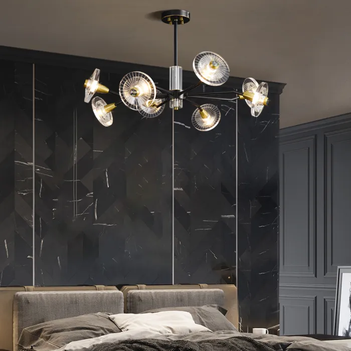Потолочная люстра JANICA L6 Brass Black от ImperiumLoft