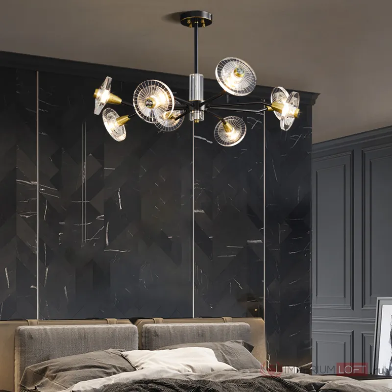 Потолочная люстра JANICA L6 Brass от ImperiumLoft
