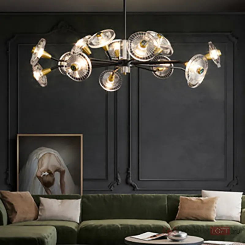 Потолочная люстра JANICA L6 Brass от ImperiumLoft
