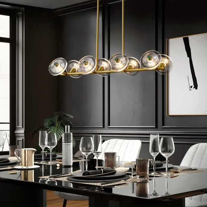 Потолочная люстра JANICA L6 Brass Black от ImperiumLoft