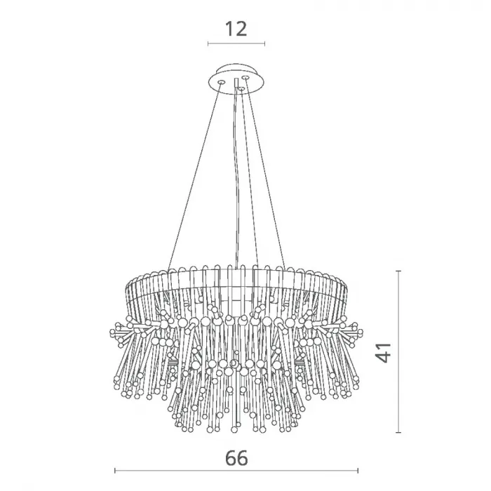 Подвесная люстра ACACIA Chrome от ImperiumLoft