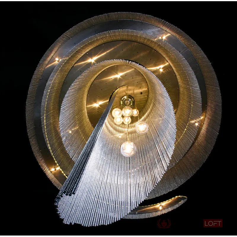 Подвесная люстра CONCORDIA GOLD D100 Chrome от ImperiumLoft