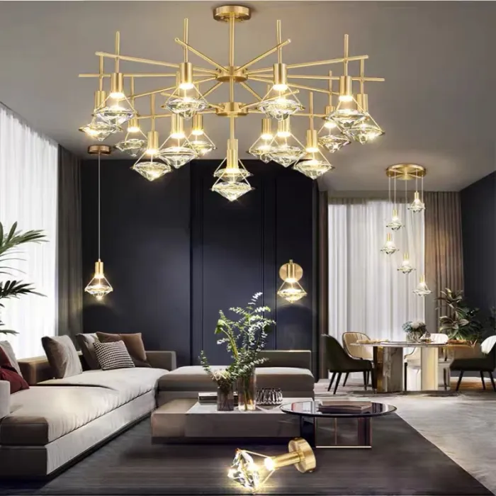 Потолочная люстра GLASGOW CH L9 от ImperiumLoft
