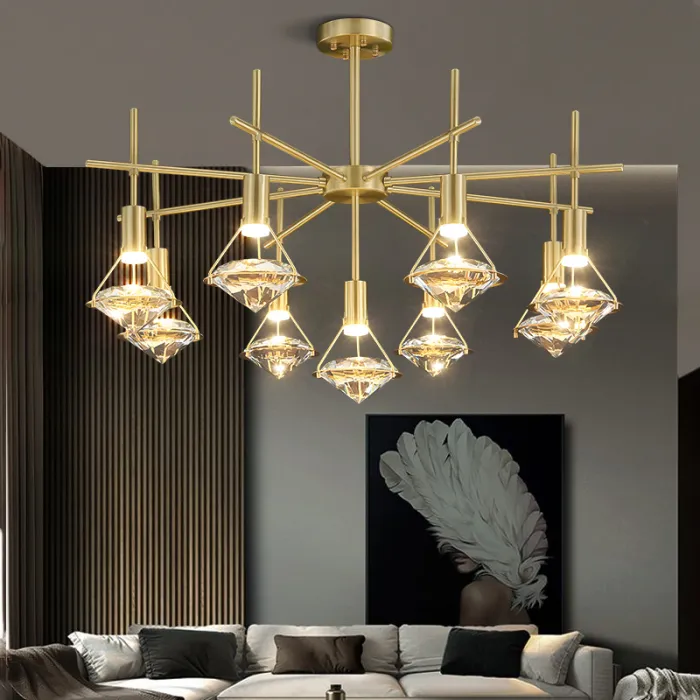 Потолочная люстра GLASGOW CH L9 от ImperiumLoft